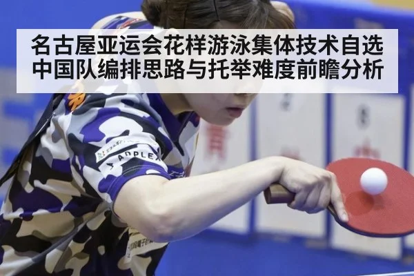 名古屋亚运会花样游泳集体技术自选 中国队编排思路与托举难度前瞻分析